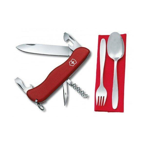 Набір для пікніка Victorinox (ложка, вилка + ніж Spartan 1.3603.W) Фото 2